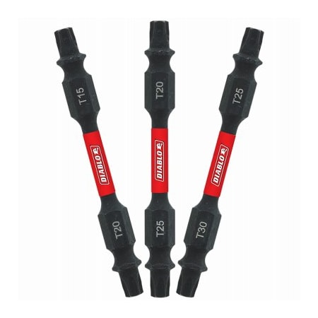 Diablo 3PC 212''Torx Bit Set DDETV25-S3